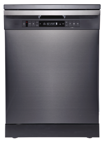 Elba Dishwasher Elba Freestanding Dishwasher Black Steel 9 Programs 9 Functions Made in ELBA BLACK1000