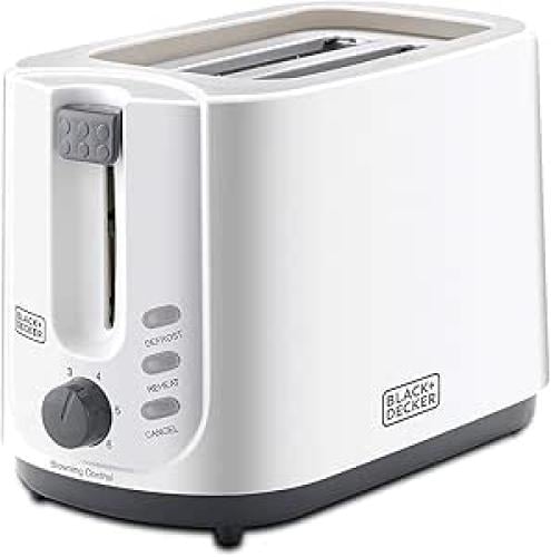 Black & Decker 750W Cool Touch 2 Slice Toaster 750 Watt White 2 Slices Lightly Sliced 0 Made in China ET125-B5