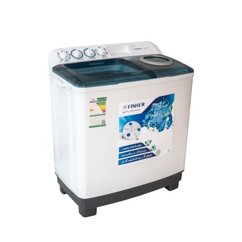 غسالة ملابس فيشر  10 كيلو حوضين   صنع في الصين FWP10000N2
