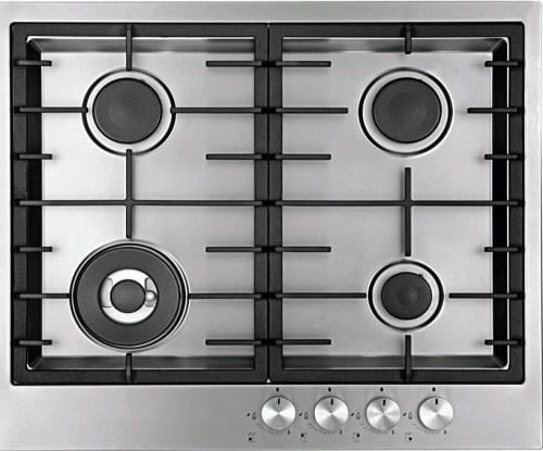 موقد بيلت ان بوماتيك   سم غاز موقد غاز باوماتيك 60 سم  4 شعلات  تصميم مسطح  مقابض فولاذية.  صنع في  BMEH6GFSS