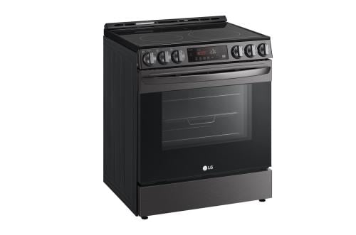 LG Ceramic Cooker 5 Burners Electric Oven Silver with Air Grill, Wi-Fi Connectivity, Easy Cleaning, Air Toaster Oven, Fan Made in Mexico LSEL6333D