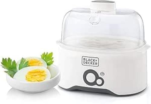 Black & Decker Egg Cooker - White, 6 Eggs, EG200-B5