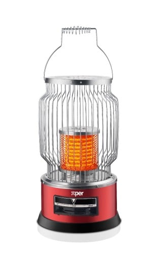 دفاية مدور اكسبير - 2000 واط  دفاية اكسبير كهربائية دائرية احمر*فضي 2000 واط-XP-2020S-23 - صنع في الصين XP-2020S-23