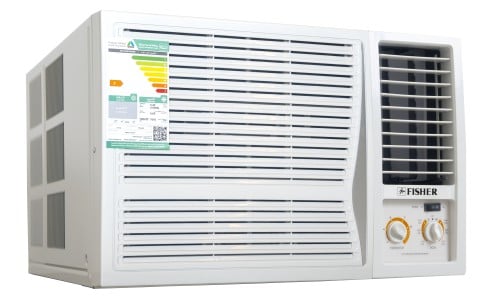 مكيف شباك فيشر - 2 طن حار بارد 220V-1PH-60Hz-R410a- 21400 روتاري صنع في الصين FWAC-H24HF