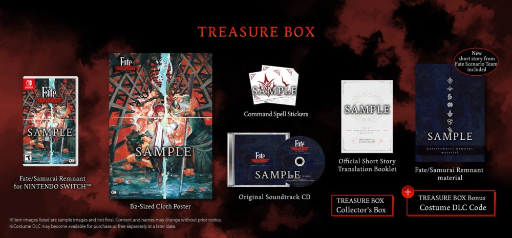 Fate/Samurai Remnant: Treasure Box Edition - متجر يوشي