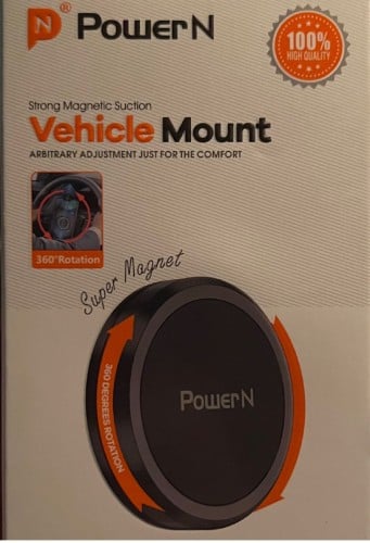 قاعدة للجوال على عجلة القيادة قابل للدوران 360 درجة (ثبات عالي)