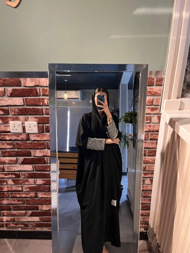 عباية شك اكمام فضي #14