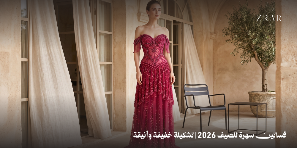 فساتين سهرة للصيف-زرار ستور