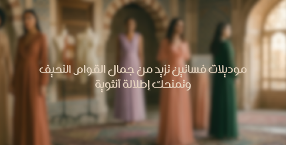 فساتين تناسب النحيفات-زرار ستور