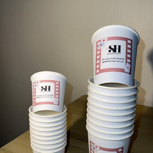 كوب ورقي واحد مقاس 9oz