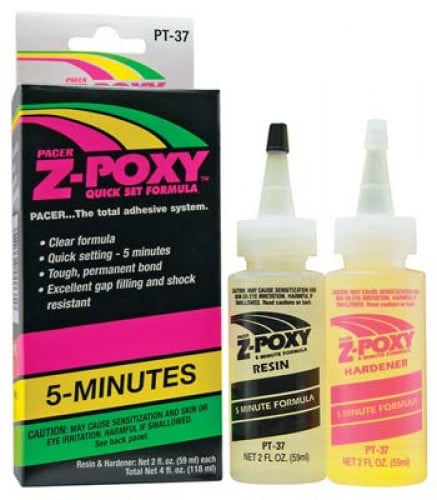 Zap Adhesives Z-Poxy 5-Minute 4 oz for RC PT37