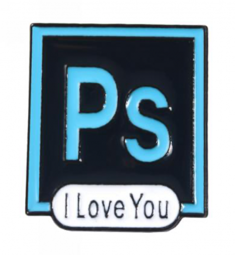بروش بكلمة PS (I LOVE YOU)
