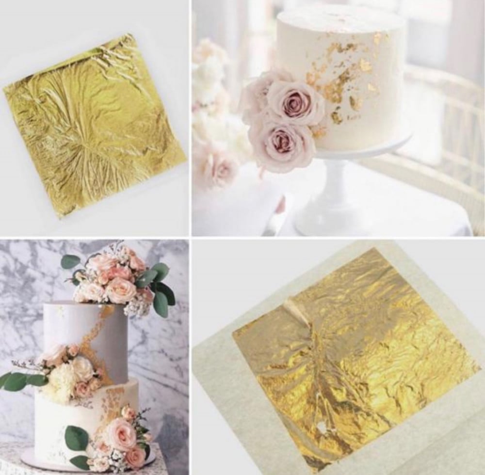 ورق ذهب شرائح 8سم 5 شرائح