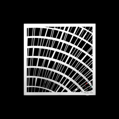 238 - ورق استنسل زخرفة  13سم * 13سم