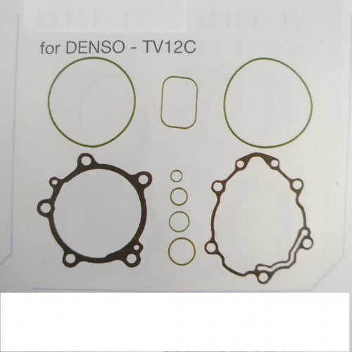 #10645A اصلاح كمبروسر تويوتا / GASKET KIT DENSO TV121CR-R-134A