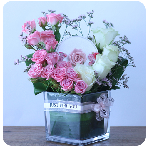 ورد مع شوكولاته