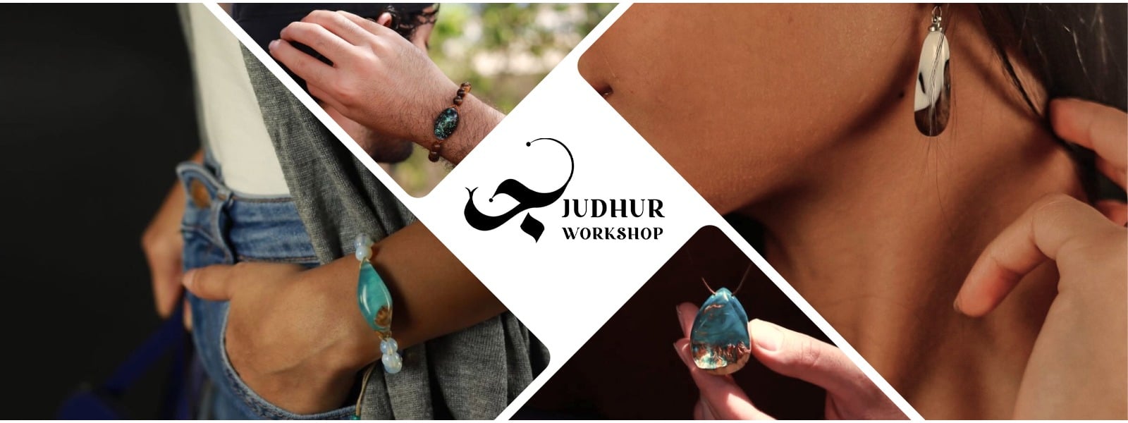 Necklace and bracelet banner