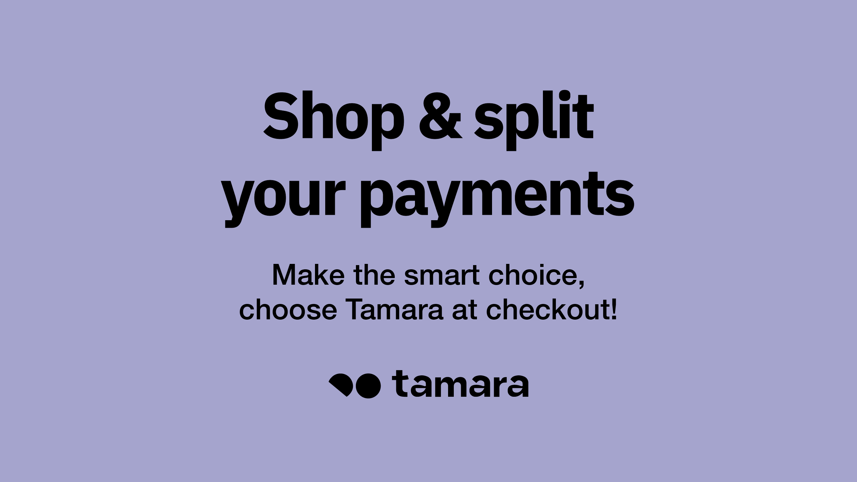 Tamara: split your payments.