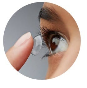 عدسات شفاف توريك للانحراف