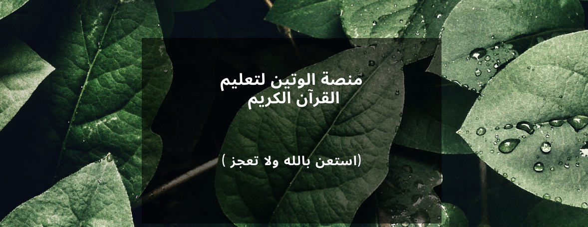 منصة الوتين لتعليم القرآن الكريم image-slider-1