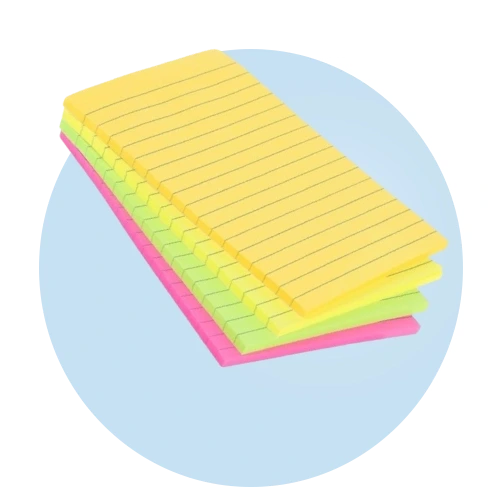 ورق ودفتر ملاحظات وسجلات