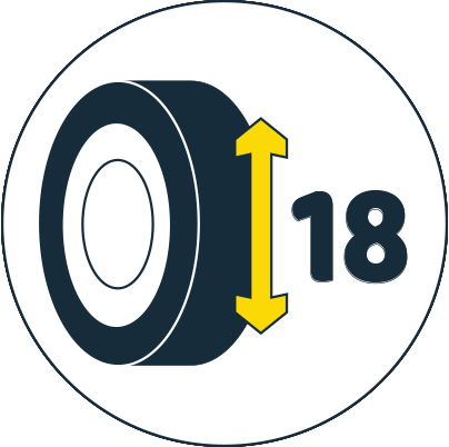 اطارات مقاس 18