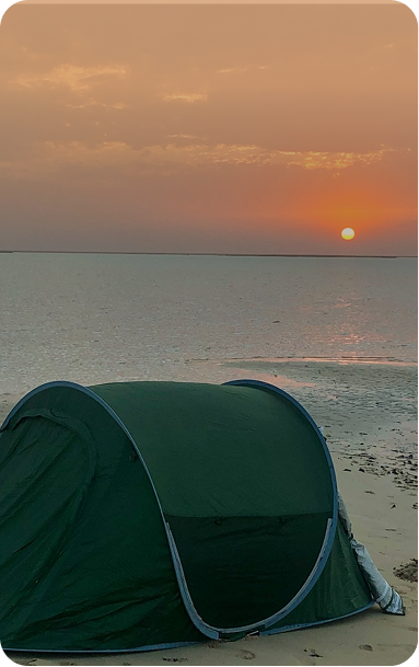 الغروب في البحر الأحمر