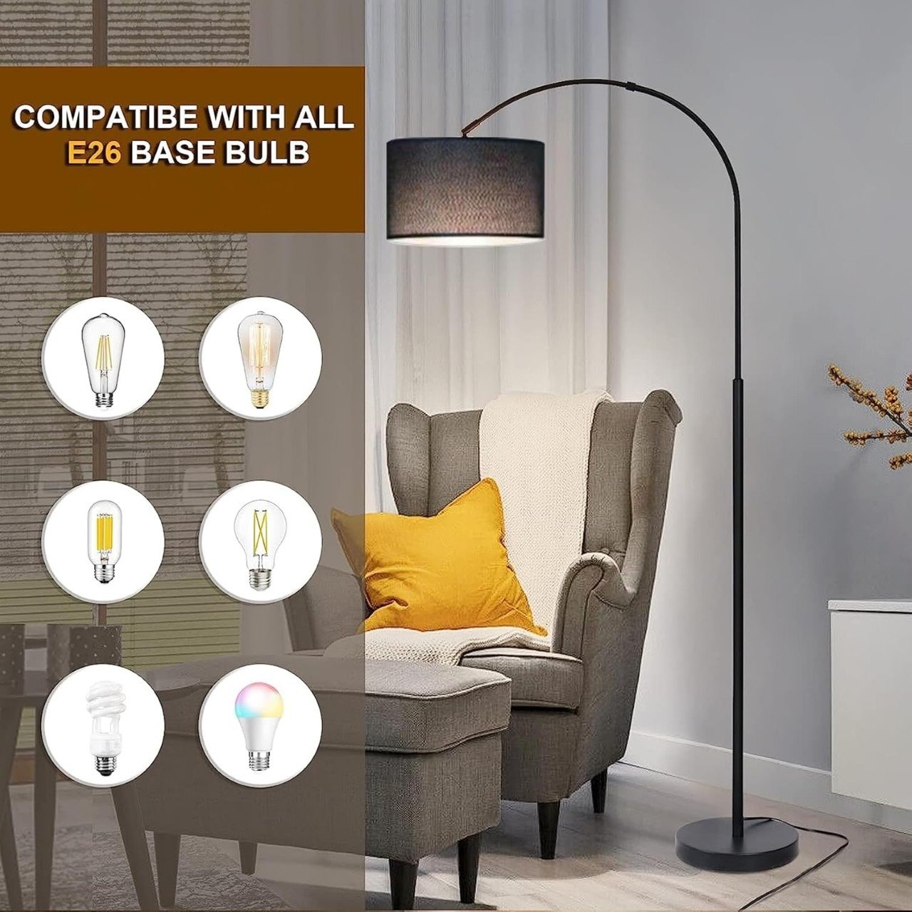 لا تفوت الفرصة خصم على أباجورة أرضي سوداء - بتصميم فاخر وأنيق الأكثر مبيعًا أحصل عليها الآن من كافيني