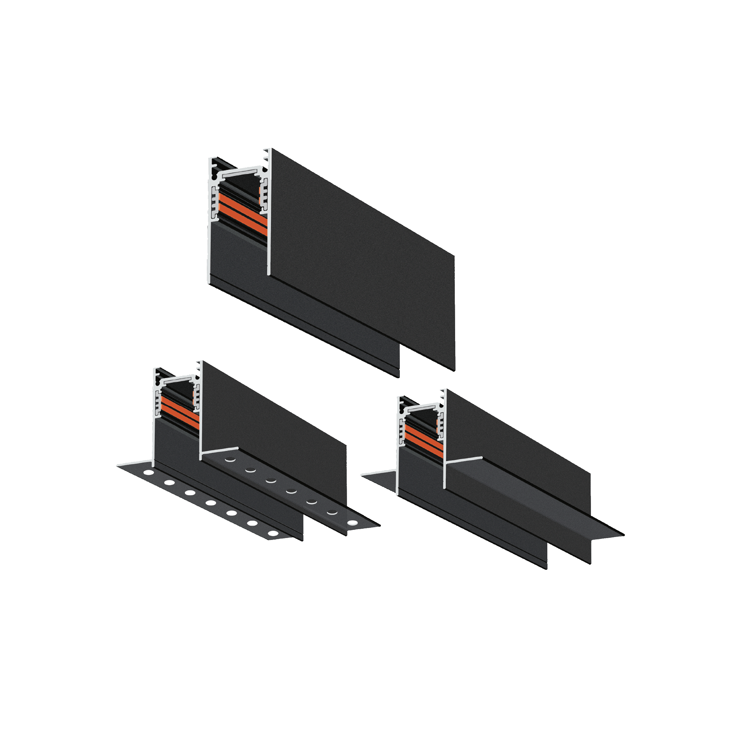 سكة الانارة المغناطسية