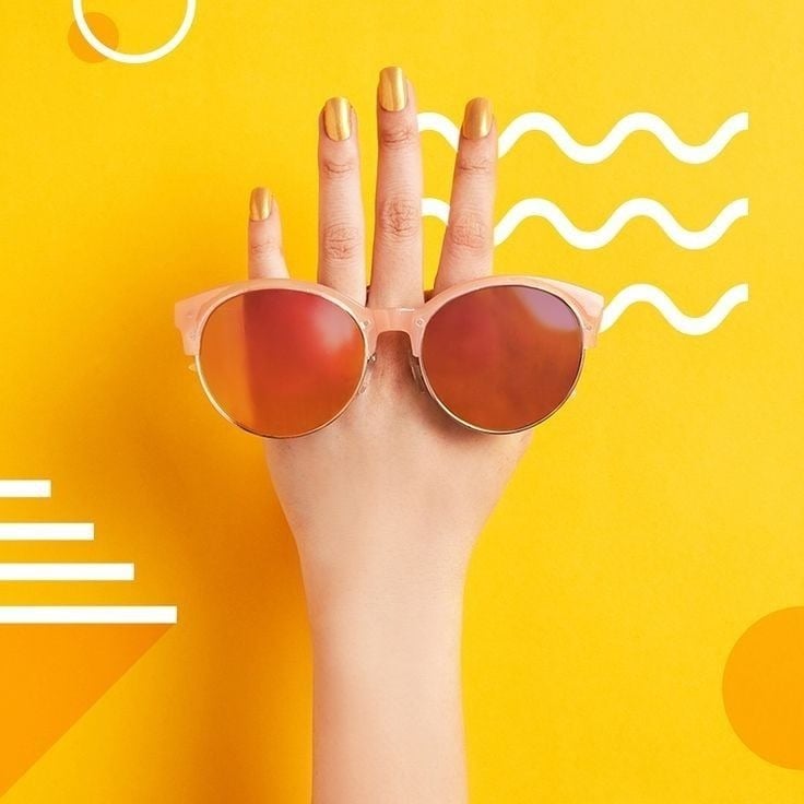 نظارات شمسية باطار معدن نسائية