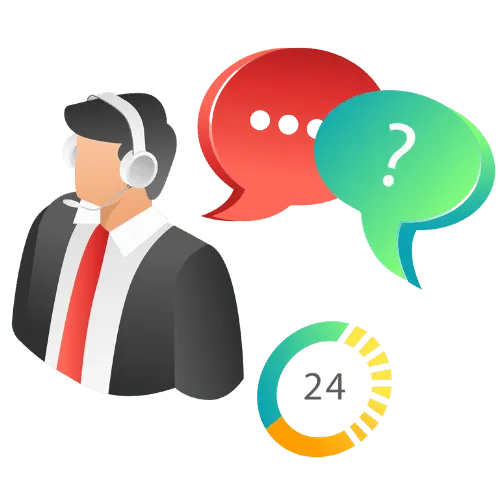 دعم فني طوال اليوم