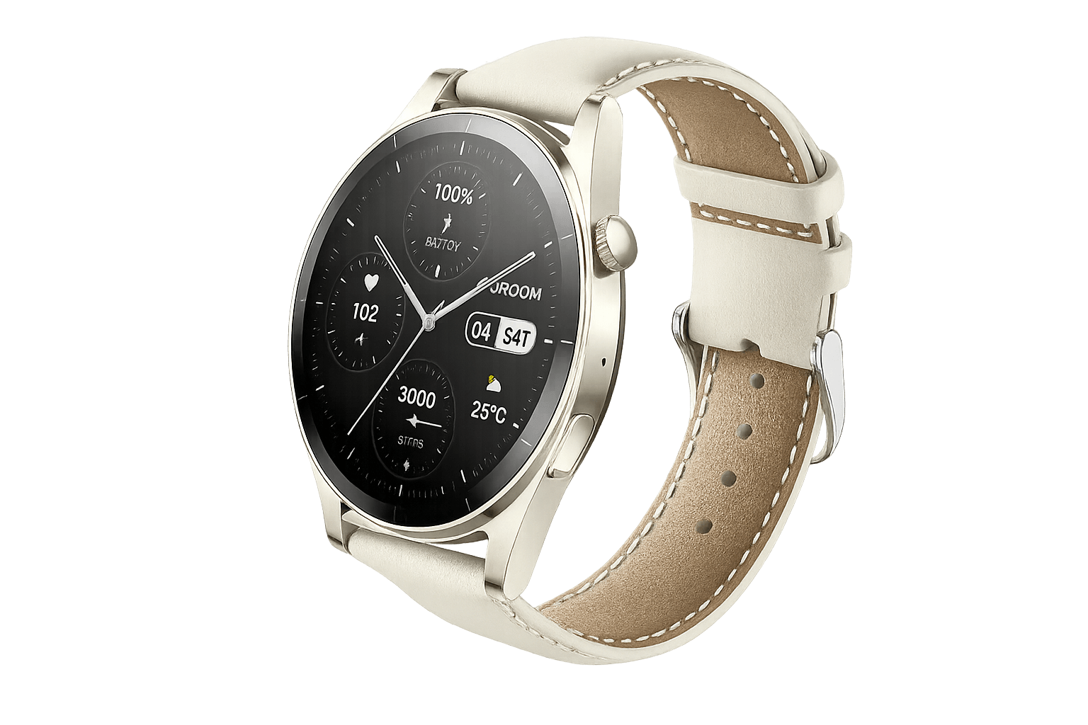 ساعة Joyroom الذكية بإسوارة جلدية أنيق