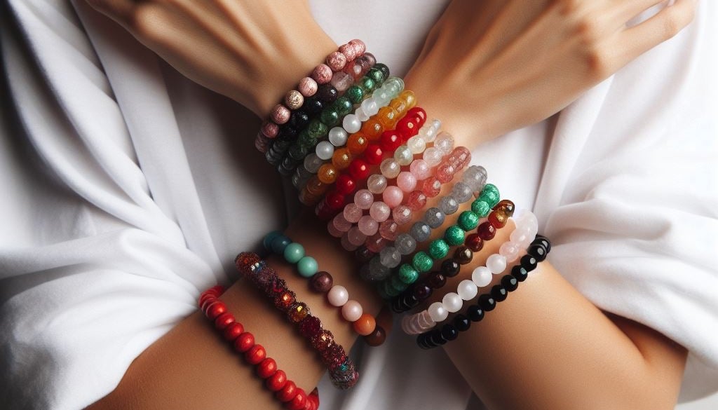 أساور احجار كريمة