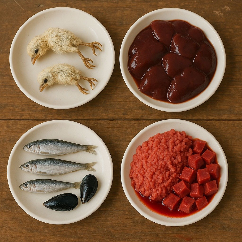 مكونات نيئة