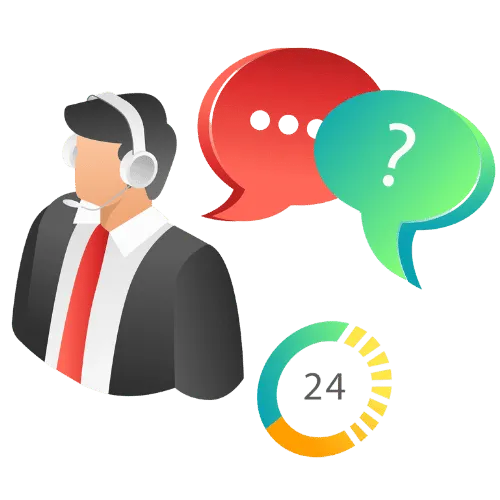 خدمة العملاء 24/7