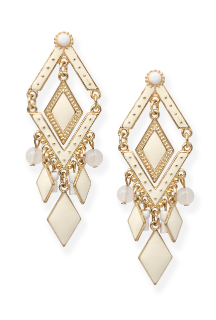 أقراط ألماس فاخرة