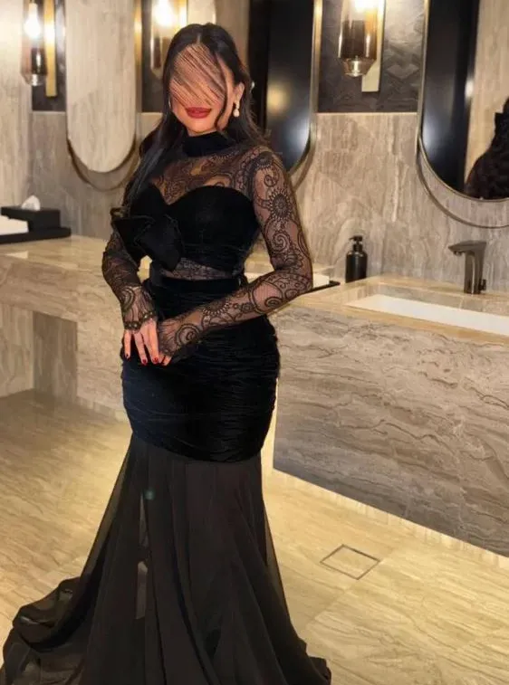 فساتين سهرة مخمل