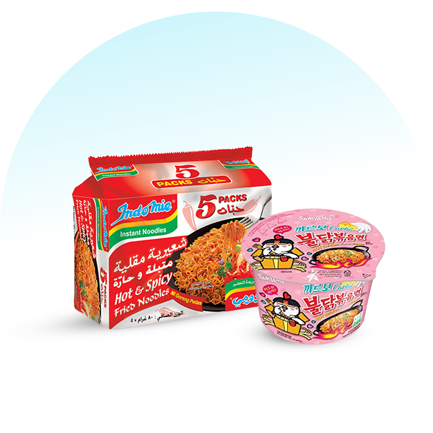 مكرونة سريعة التحضير (اندومي)