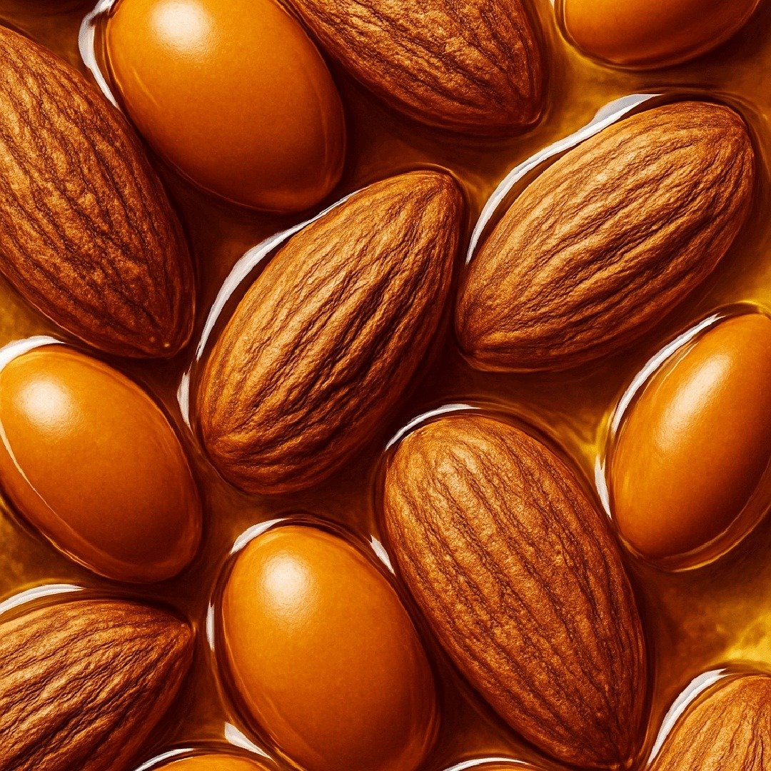 الأرقان وزيت اللوز