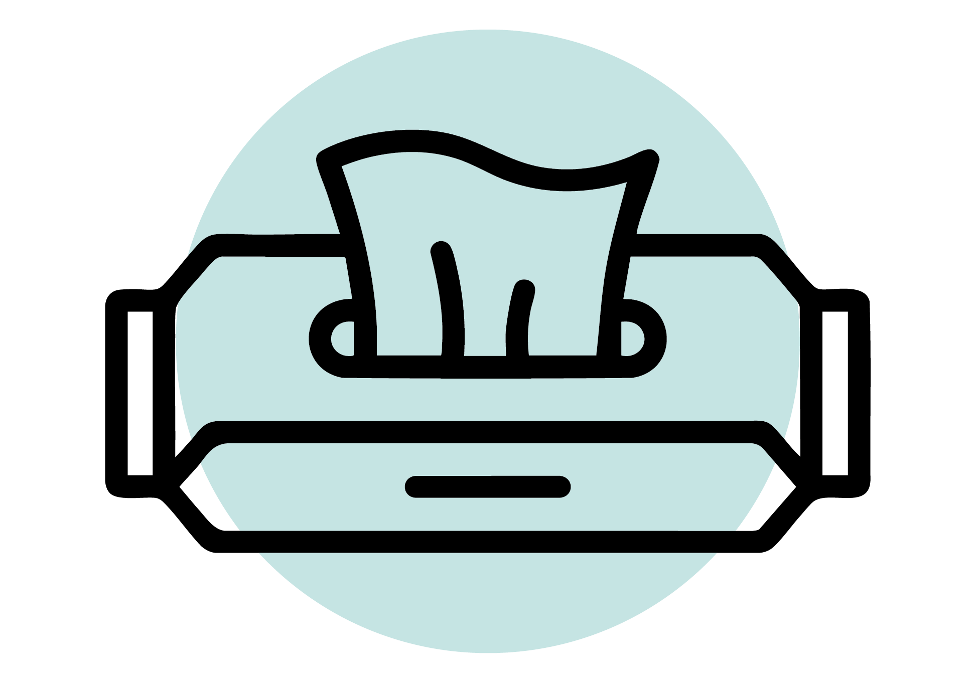 مناديل مبللة