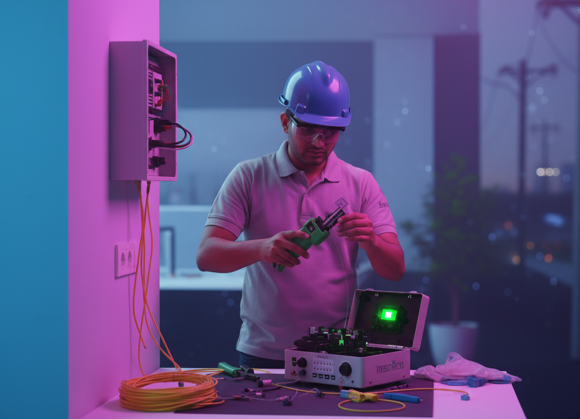 صيانة الفايبر والالياف البصرية