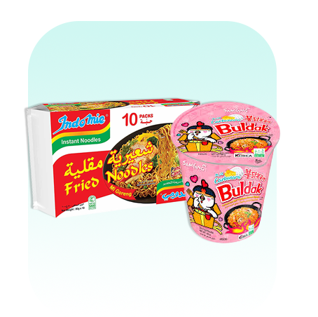 مكرونة سريعة التحضير (اندومي)