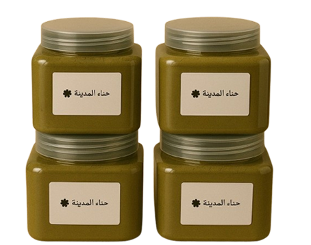 ٣ عبوات من حناء المدينه  + عبوه مجاناً