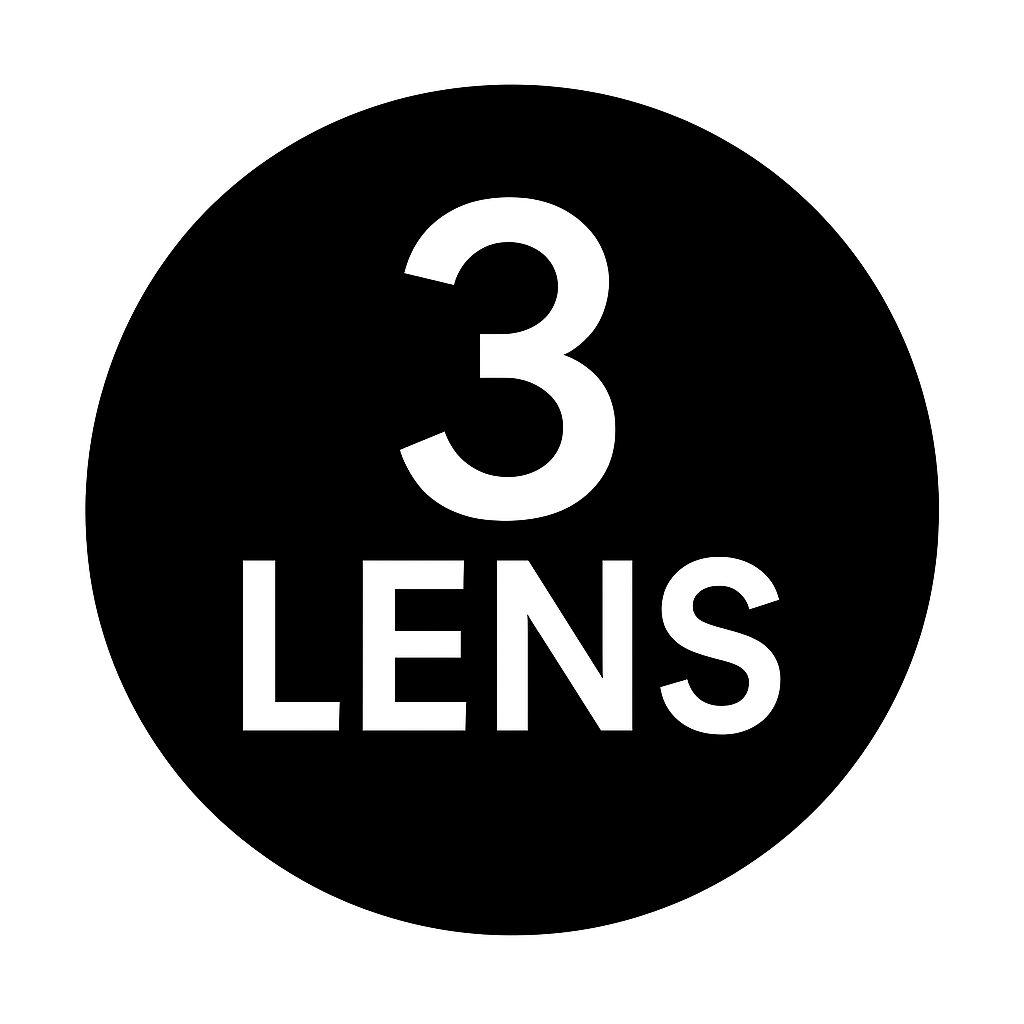 شفافة عبوة من 3 عدسات