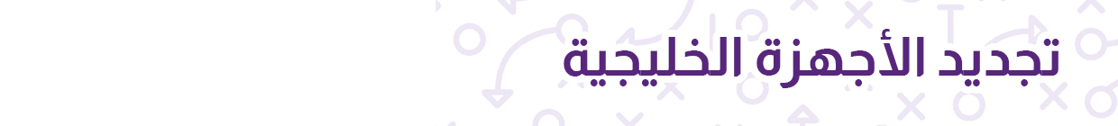 تجديد الأجهزة الخليجية
