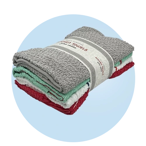 قماش وإسفنج وليف تنظيف