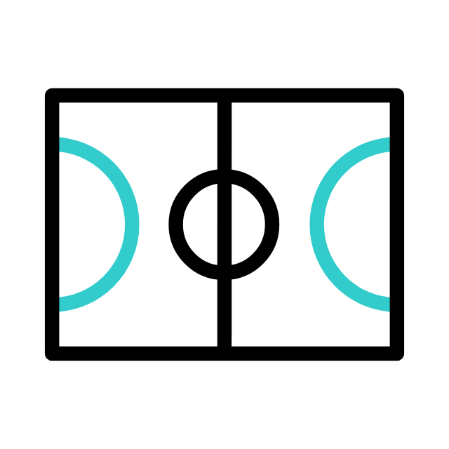 ملاعب داخلية وخارجية مجهزة