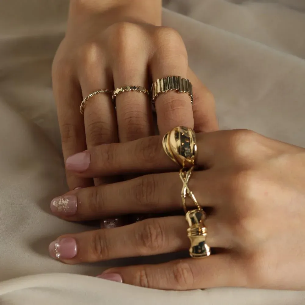 خواتم مجموعة معدن