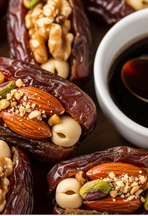 تمورنا المحشية بالمكسرات واللوتس… نكهة أصيلة بلمسة عصرية تذوب في الفم