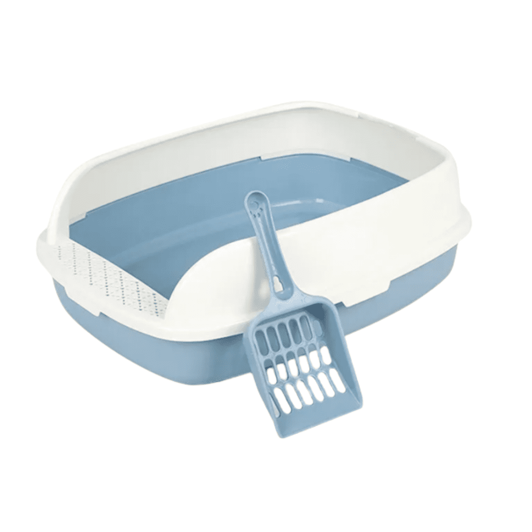 صندوق الرمل وملحقاته للقطط